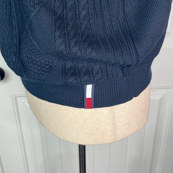 Tommy Hilfiger Women's Casual V-Neck Sweater Sz large Color: Capitán del cielo - Picture 6 of 12